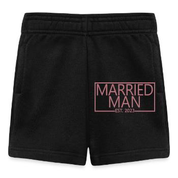 Homme marié Est. 2023 Fiançailles Mariage du marié - Short Bébé - noir - Devant