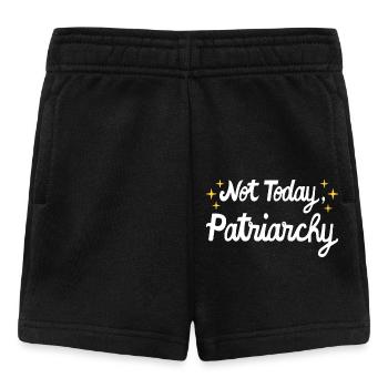 Frauenrechtsfeministin - Nicht heute, Patriarchat I - Baby Shorts - Schwarz - Vorne