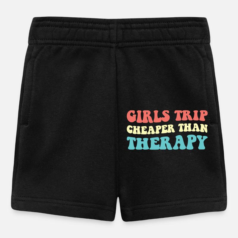 Voyage des filles moins cher que la thérapie III - Short Bébé - noir