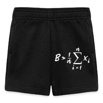 Be Greater Than Average Mathe - Baby Shorts - Schwarz - Vorne