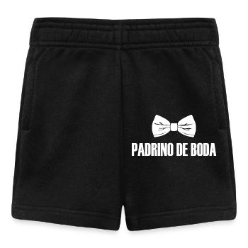 Padrino de Boda, Best Man Bowtie Wedding Groomsmen - Baby Shorts - black - Front