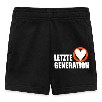 Letzte Generation - Design 5 - Baby Shorts - Schwarz - Vorne