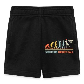 Évolution du basketball - Short Bébé - noir - Devant