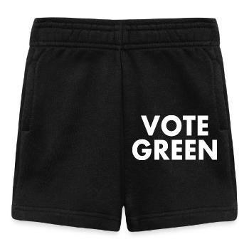 Vote green - Baby Shorts - Schwarz - Vorne