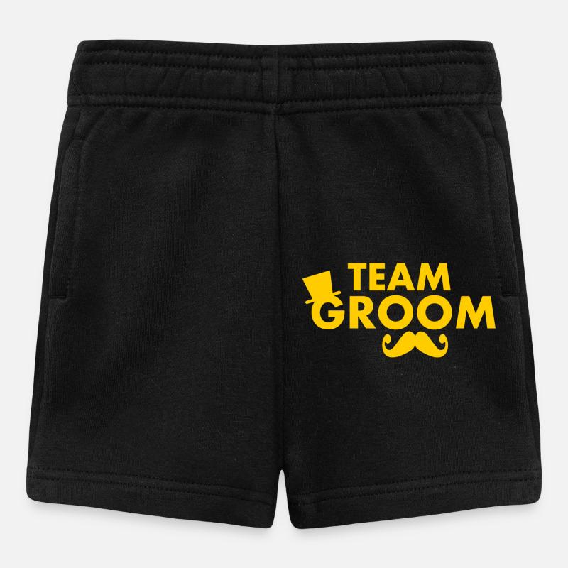 Team groom - Short Bébé - noir