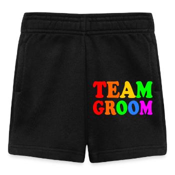 Team groom - Baby Shorts - Schwarz - Vorne