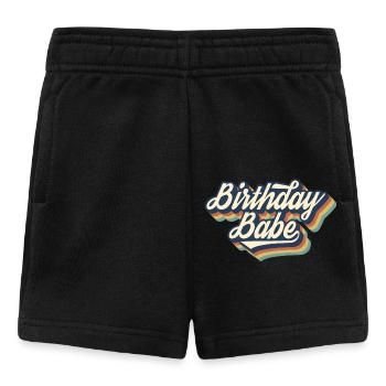 Anniversaire Babe Matching Group Cadeau de fête d’anniversaire - Short Bébé - noir - Devant