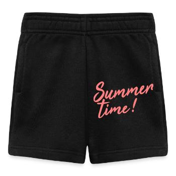heure d'été - Short Bébé - noir - Devant