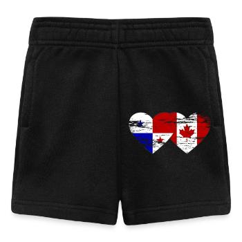 Panama Canada flag used - Baby Shorts - black - Front