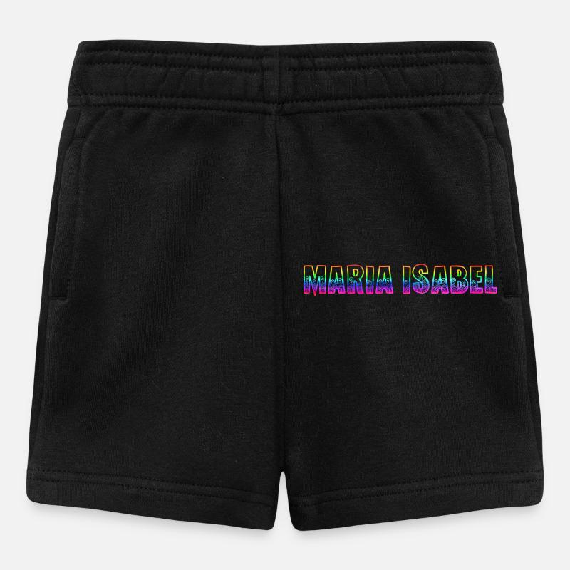 maria isabel rs regenbogen - Baby Shorts - Schwarz