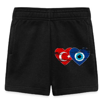 Türkei Nazarperle Herz used - Baby Shorts - Schwarz - Vorne