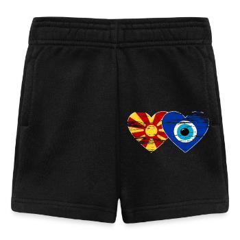 Drapeau Nazarpearl de Macédoine utilisé - Short Bébé - noir - Devant