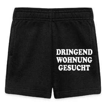 Dringend wohnung gesucht - Baby Shorts - Schwarz - Vorne
