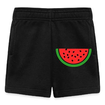 pastèque - Short Bébé - noir - Devant