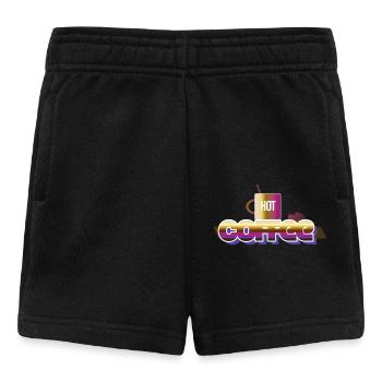 Heißer Kaffee - Baby Shorts - Schwarz - Vorne