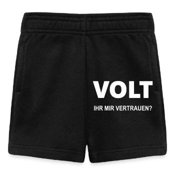 Volt Ihr mir vertrauen - Baby Shorts - Schwarz - Vorne