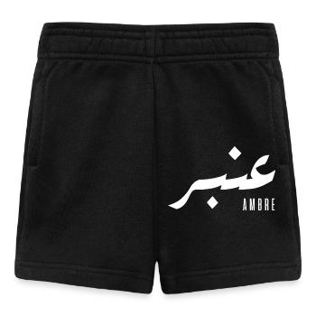 Ambre prénom en arabe - Short Bébé - noir - Devant