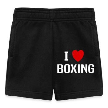 I love Boxing - Short Bébé - noir - Devant