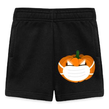Cadeau de masque de citrouille d’Halloween - Short Bébé - noir - Devant
