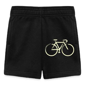 Traits de crème - Short Bébé - noir - Devant