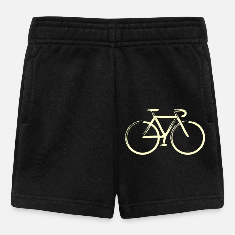 Traits de crème - Short Bébé - noir