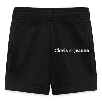 Clovis et Jeanne Blanc - Short Bébé - noir - Devant