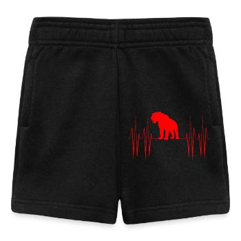 Tigre à dents de sabre - Short Bébé - noir - Devant