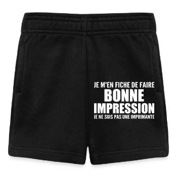 I don't care if I make a good impression - Baby Shorts - black - Front