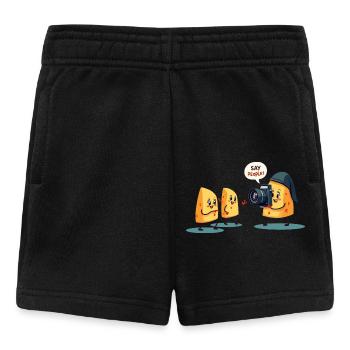 Sagen Menschen - Baby Shorts - Schwarz - Vorne