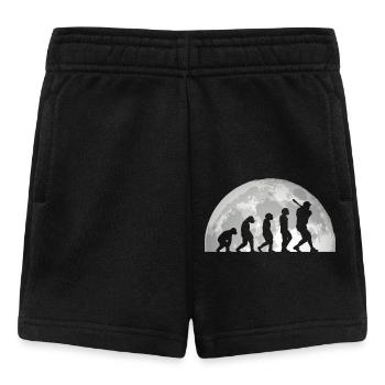 Baseball Player Evolution Baseball - Baby Shorts - black - Front