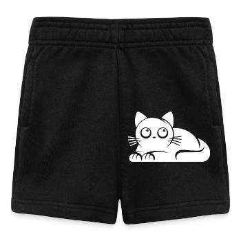 Chat innocent Humour Chats Dessin - Short Bébé - noir - Devant