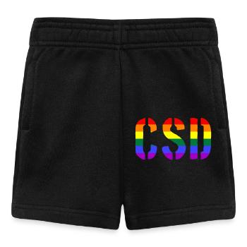 CSD - Christopher Street Day - Gay - Lesbienne - Short Bébé - noir - Devant