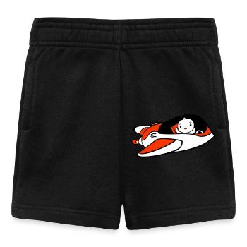 Duck Spaceship Pilot Space Science Fiction Cool - Baby Shorts - black - Front