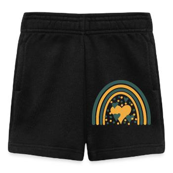 boho print abstract - Baby Shorts - Schwarz - Vorne