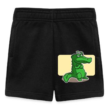 cute crocodile - Baby Shorts - black - Front