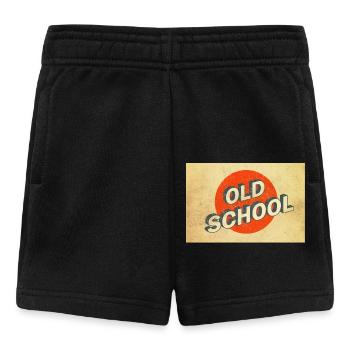 Affiche de logo Vintage Old School - Short Bébé - noir - Devant