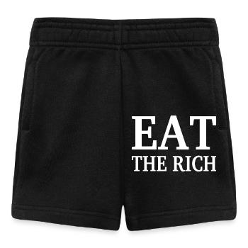 EAT THE RICH - Short Bébé - noir - Devant