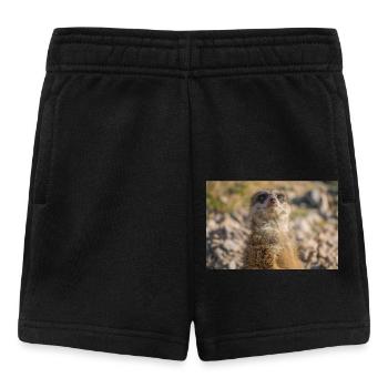 Erdmännchen (Suricata suricatta) meerkat - Baby Shorts - Schwarz - Vorne