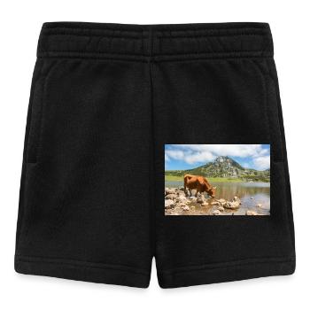 Vache dans les montagnes des Asturies - Short Bébé - noir - Devant