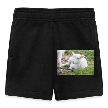 Lämmchen (Ovis) Lamm - Baby Shorts - Schwarz - Vorne