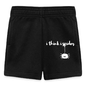je pense que je spider, je pense que je tourne drôle - Short Bébé - noir - Devant