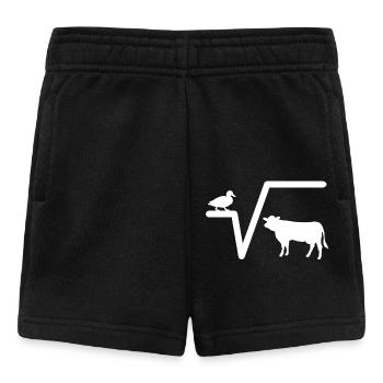Ente Wurzel aus Kuh N-te Q Mathematik Mathe Lehrer - Baby Shorts - Schwarz - Vorne