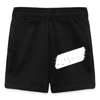 Blobs inclined with cracks | Marker (Vectorgraphic) - Baby Shorts - black - Front