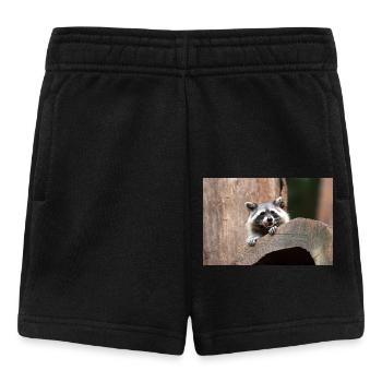 North American racoon (in german Waschbär) - Baby Shorts - Schwarz - Vorne