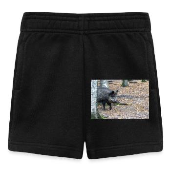 Wild boar (in german Wildschwein) Sus scrofa - Baby Shorts - Schwarz - Vorne