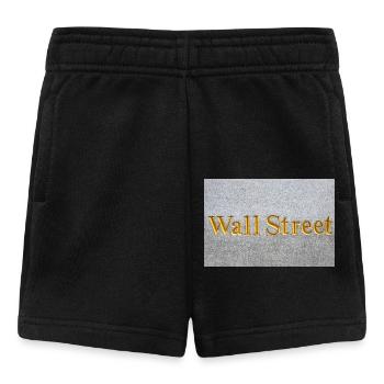 Wall Street golden lettering New York USA - Baby Shorts - Schwarz - Vorne