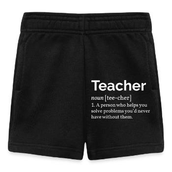 Définition de l'enseignant - Short Bébé - noir - Devant