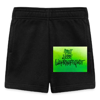 MUT, LIEBE, WAHRHEIT - Baby Shorts - Schwarz - Vorne