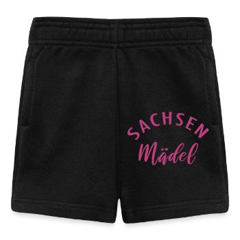 Sachsenmädel Sachsen Frauen - Baby Shorts - Schwarz - Vorne