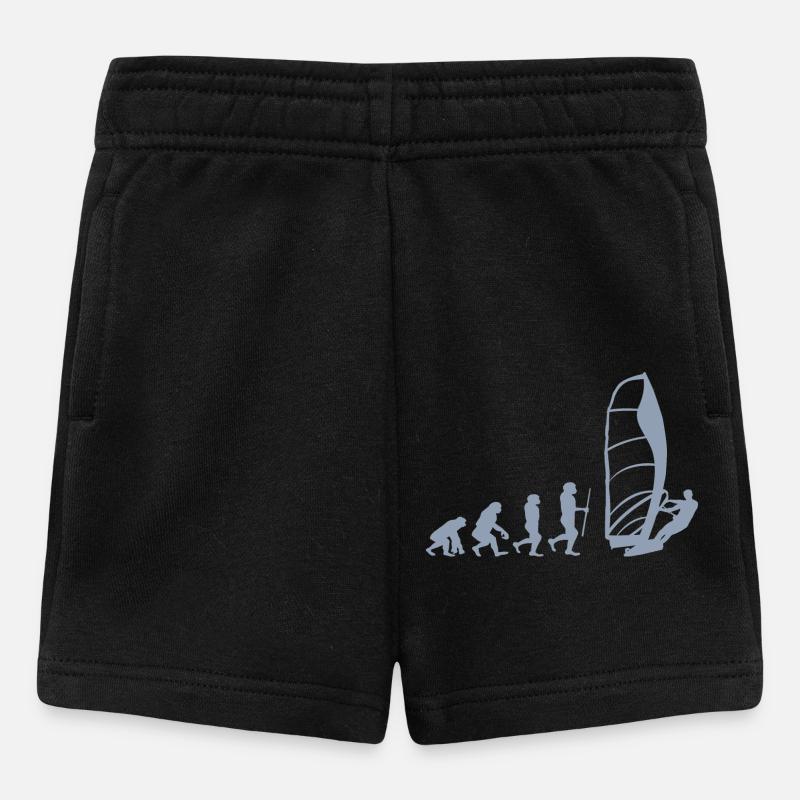 Evolution of Windsurfing - Baby Shorts - Schwarz